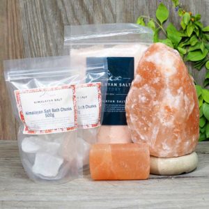 Himalayan Bath Salt And Salt Lamp Bathing Pack For Sale - AfterPay ...