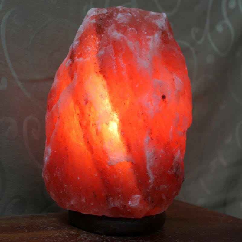 3-5kg Natural Shaped Himalayan Salt Lamp - Timber Base | Himalayan Salt ...