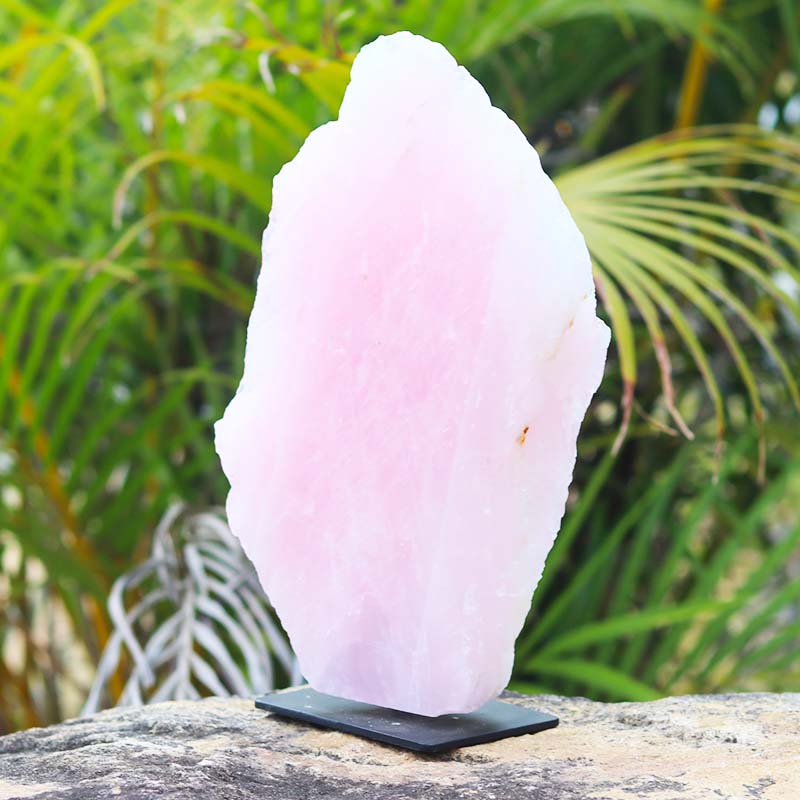 2.35kg Natural Rose Quartz Sculpture On Iron Stand For Sale - AfterPay ...