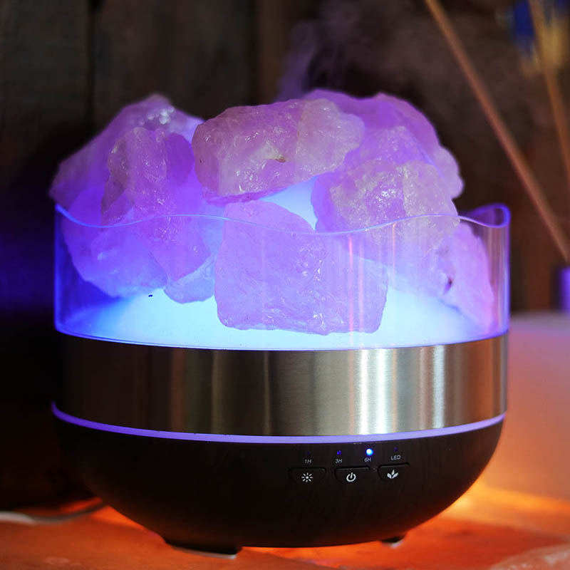 Treasurers Rose Quartz Diffuser Humidifier - Rough Stones | Himalayan