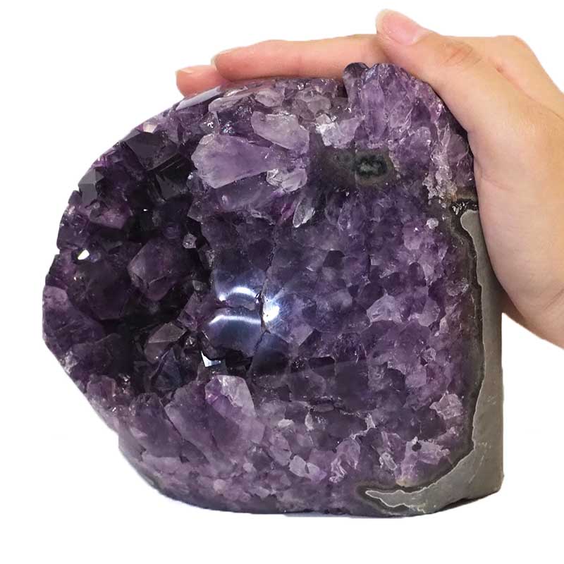 2.16kg Amethyst Crystal Geode Specimen DJ513 | Himalayan Salt Factory