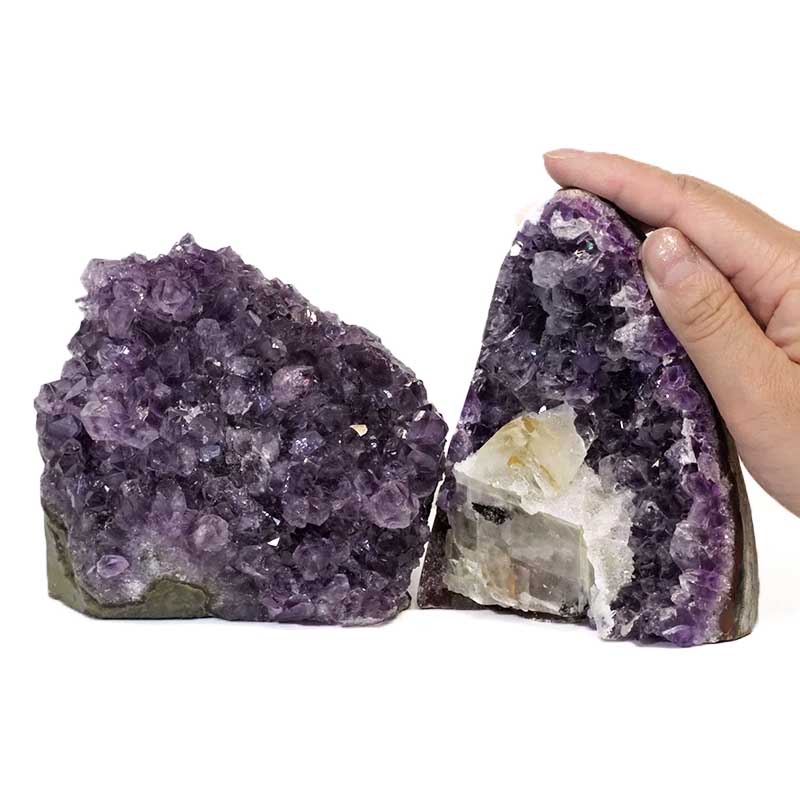 1.8kg Amethyst Crystal Geode Specimen Set 2 Pieces DS165 | Himalayan ...