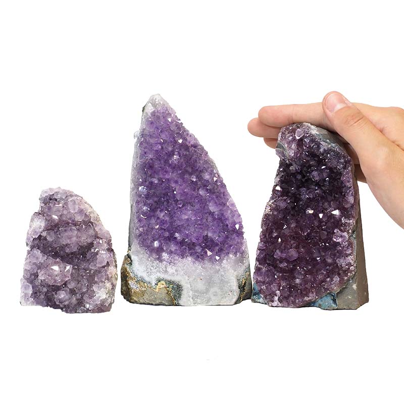 1.74kg Amethyst Crystal Geode Specimen Set 3 Pieces P340 For Sale ...