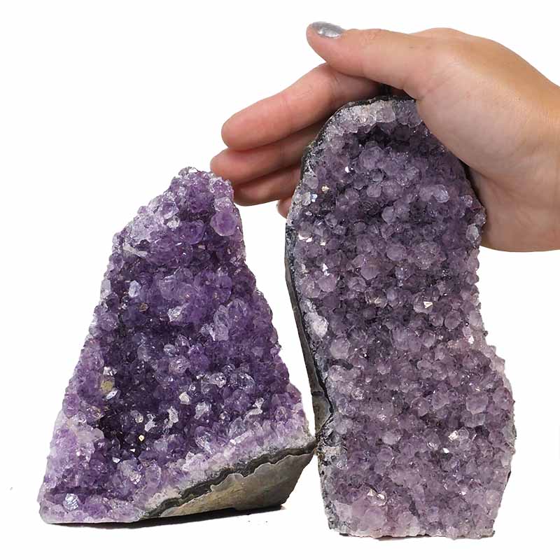 1.70kg Amethyst Crystal Geode Specimen Set 2 Pieces N159 For Sale ...