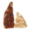Citrine Polished Crystal Geode Specimen Set 2 Pieces DN192 | Himalayan Salt Factory