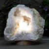 Natural Calcite Geode Lamp with Large LED Light Base DS1046 | Himalayan Salt Factory