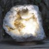 Natural Calcite Geode Lamp with Large LED Light Base DS1141 | Himalayan Salt Factory