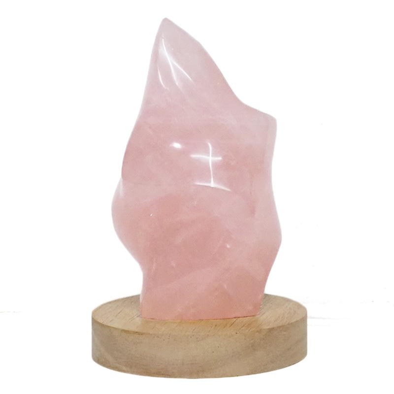 rose quartz lamp base