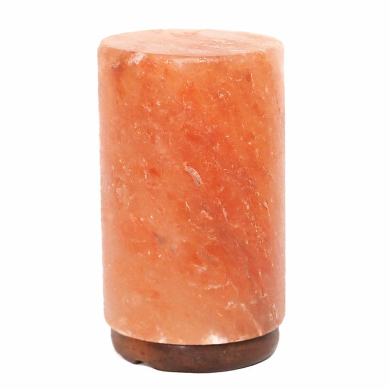 Cylinder salt store lamp