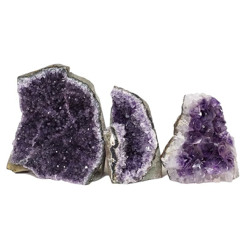 2.20kg Amethyst Crystal Geode Specimen Set 3 Pieces DN1505 For Sale ...