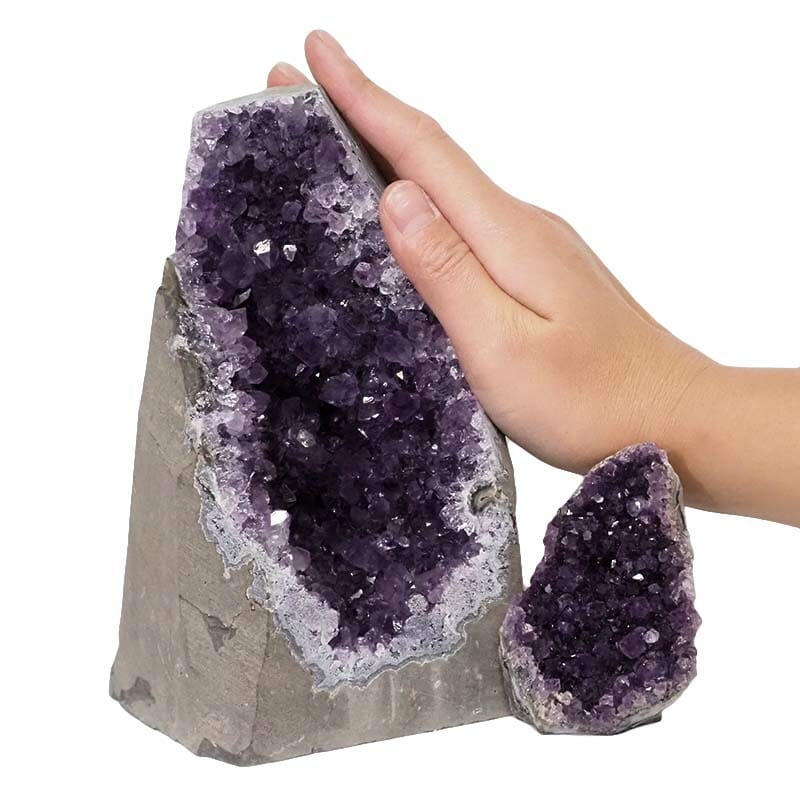 2.70kg Amethyst Crystal Geode Specimen Set 2 Pieces DN1523 For Sale ...