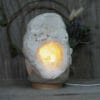 6.19kg Natural Calcite Geode Lamp with Large LED Light Base DK570 | Himalayan Salt Factory