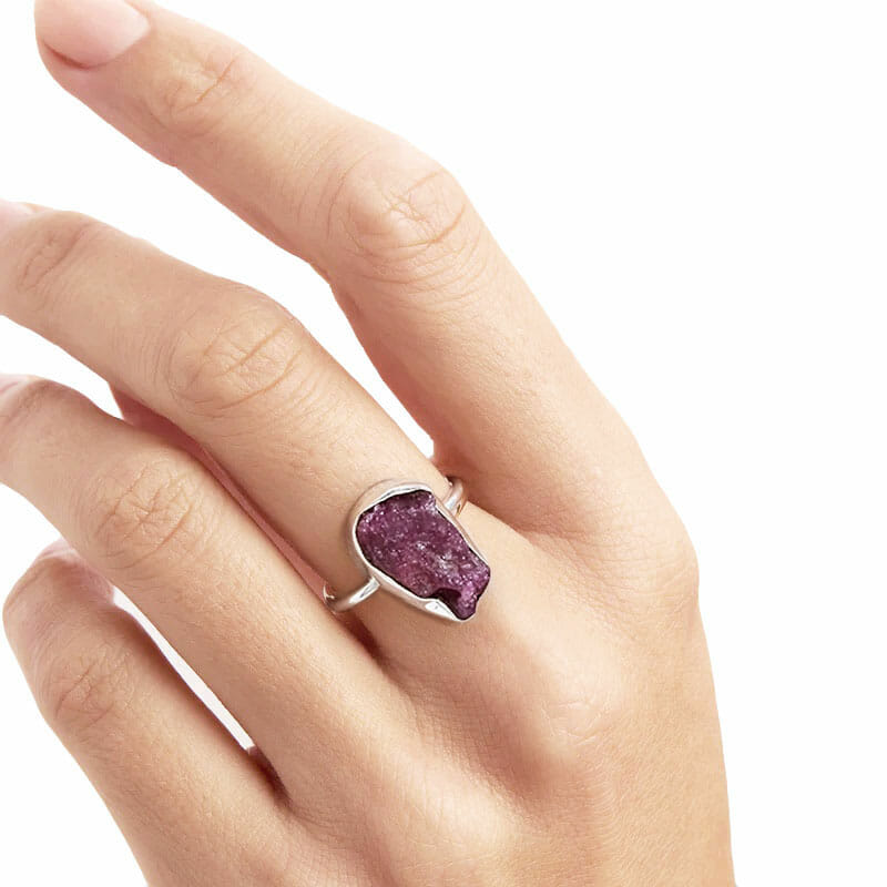 Ruby and on sale amethyst ring