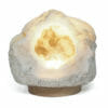 2.82kg Natural Calcite Geode Lamp with Large LED Light Base DS2079 | Himalayan Salt Factory