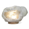 Natural Calcite Geode Lamp with Large LED Light Base DS2106 | Himalayan Salt Factory