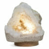 Natural Calcite Geode Lamp with Large LED Light Base DS2111| Himalayan Salt Factory