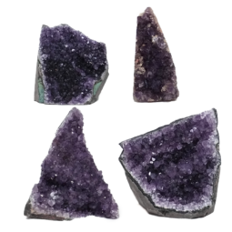 Amethyst Crystal Geode Specimen Set 4 Pieces DK948 | Himalayan Salt Factory