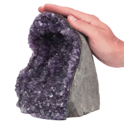 Amethyst Polished Crystal Geode Specimen DR477 | Himalayan Salt Factory