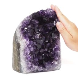 Uruguayan Amethyst Polished Crystal Geode Specimen DS2377 | Himalayan Salt Factory