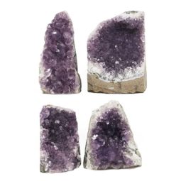 Amethyst Crystal Geode Specimen Set 4 Pieces DK967 | Himalayan Salt Factory