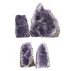 Amethyst Crystal Geode Specimen Set 4 Pieces L373 | Himalayan Salt Factory